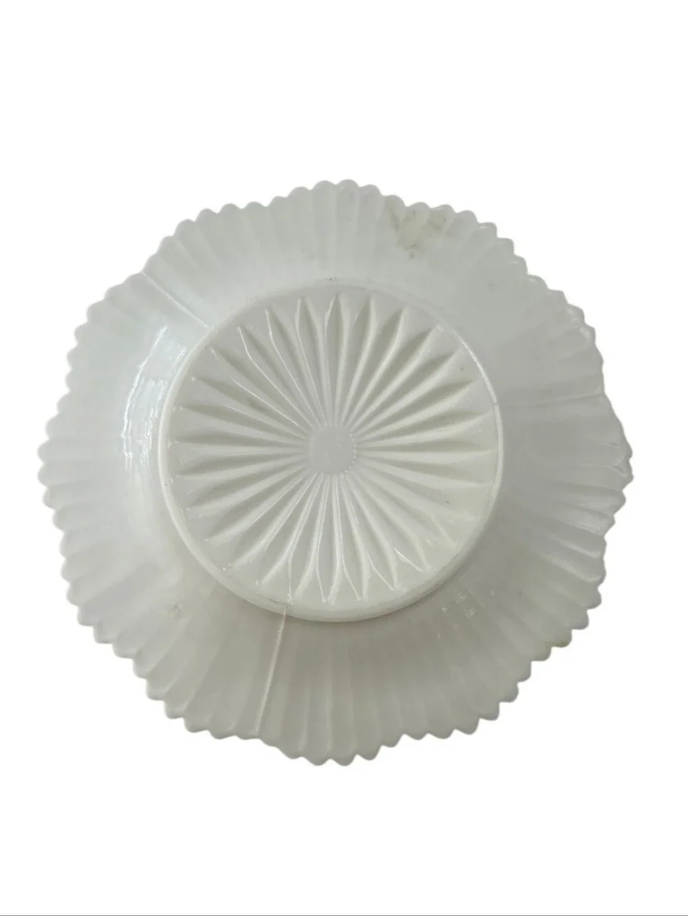Vintage Imperial Glass Rose Milk Glass Covered Butter Dish 1950s-70s